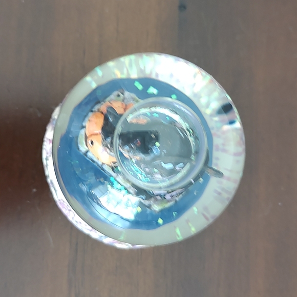 Jim Shore Heartwood Creek 2009 Black Cat Pumpkin Halloween Spooky Snow Globe - Picture 6 of 8